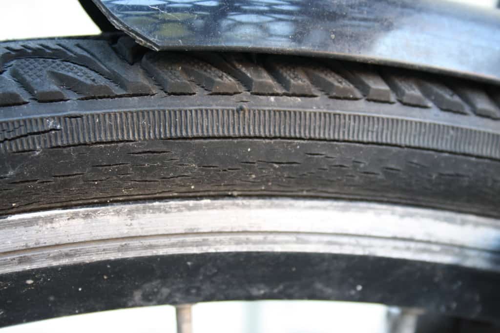 Tydelige sprækker cykeldæk