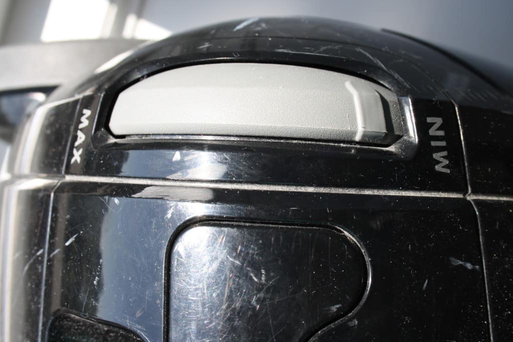 Støvsuger fra max til min