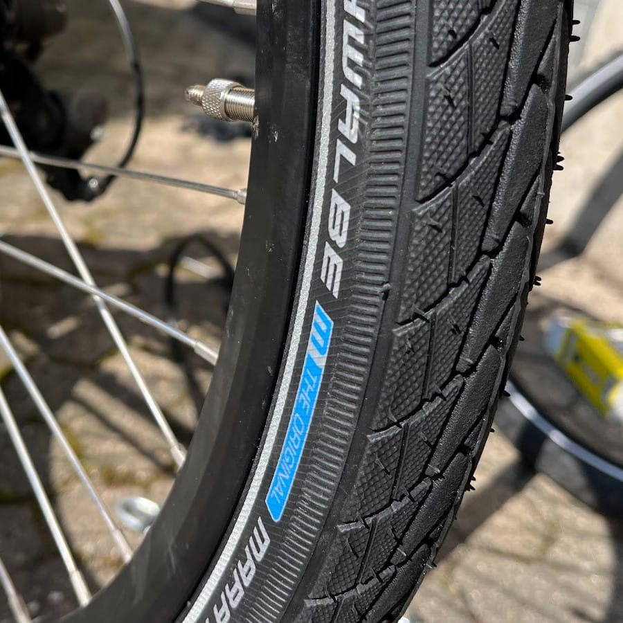 Schwalbe på fælg Schwalbe på fælg